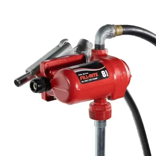 Fill-Rite 12V DC 8 GPM Fuel Transfer Pump with Nozzle Fill-Rite 12V DC 8 GPM Fuel Transfer Pump with Nozzle