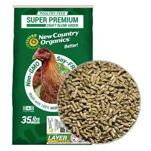 Craft Blend Corn-Free Layer Pellets - 35 lb Green Bag Craft Blend Corn-Free Layer Pellets - 35 lb Green Bag