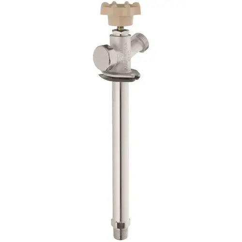 Everbilt 1/2" Mip X 3/4" Mht Anti-Siphon Chrome Plated Brass Sillcock Valve Everbilt 1/2" Mip X 3/4" Mht Anti-Siphon Chrome Plated Brass Sillcock Valve