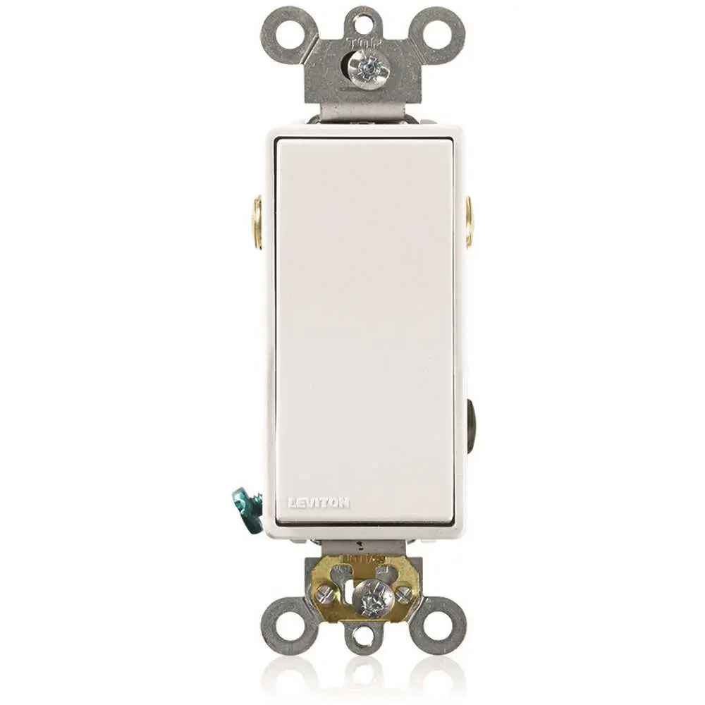 Leviton Decora Plus 3-Way Rocker Switch Commerical Spec Grade 20 Amp White 202-05623-02W Leviton Decora Plus 3-Way Rocker Switch Commerical Spec Grade 20 Amp White 202-05623-02W