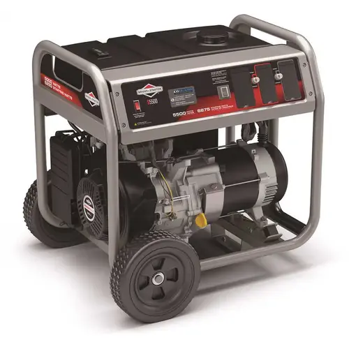 Briggs & Stratton 5500-Watt Recoil Start Gasoline Powered Portable Generator with OHV Engine Gray Briggs & Stratton 5500-Watt Recoil Start Gasoline Powered Portable Generator with OHV Engine Gray