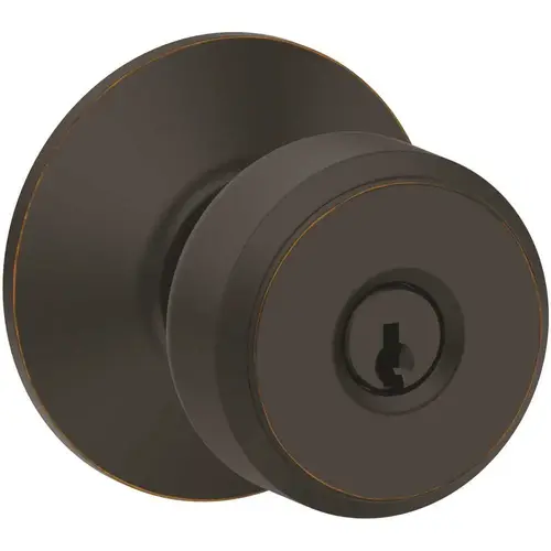 Bowery F Series Knob, Entry, Grade Aaa, Aged Bronze Bowery F Series Knob, Entry, Grade Aaa, Aged Bronze