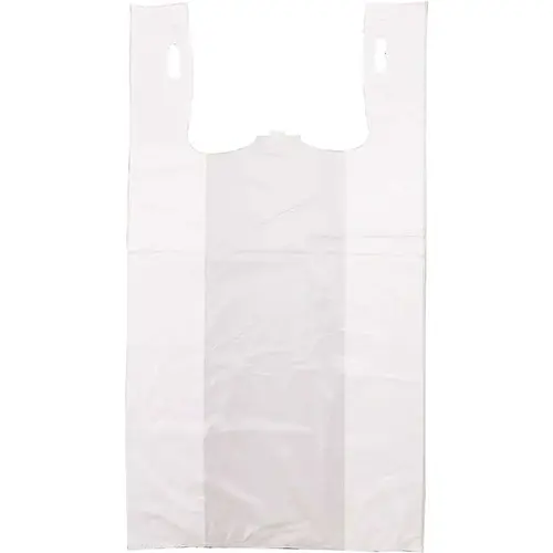 Ibs PLAIN Tshirt bag White, Case Of 1000