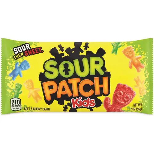 Sour Patch Kids chewy Candy, Assorted, 2 Oz Bags, 24/pack