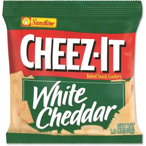 Sunshine Cheez-It Crackers,1.5oz Single Serve Snack Bags,white Cheddar,box Of 8 Sunshine Cheez-It Crackers,1.5oz Single Serve Snack Bags,white Cheddar,box Of 8