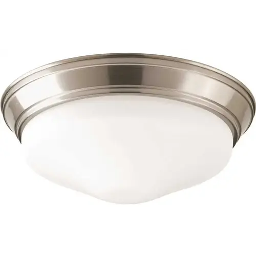Progress Lighting LED 13-3/4" Brushed NICKEL One-Light Flush Mount Fixture Progress Lighting LED 13-3/4" Brushed NICKEL One-Light Flush Mount Fixture