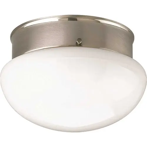 Progress Lighting LED Fitter Brushed NICKEL 4-11/16" 1-Light Flush Mount Fixture Progress Lighting LED Fitter Brushed NICKEL 4-11/16" 1-Light Flush Mount Fixture