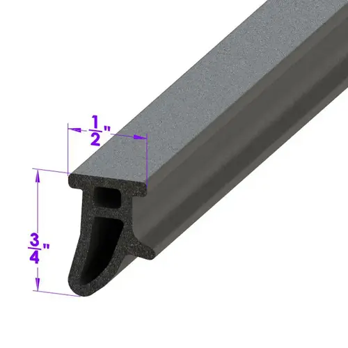 Door Side Seal, Without Clips (for seal with clips