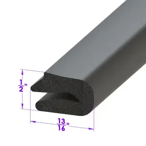 Metro Moulded Parts LP 63-B Trunk Seal. Sponge rubber. Sold by the foot.