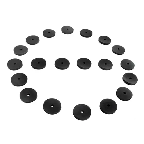 Flat Rubber Washers. 1/8" I.D., 1" O.D., 1/8" thick