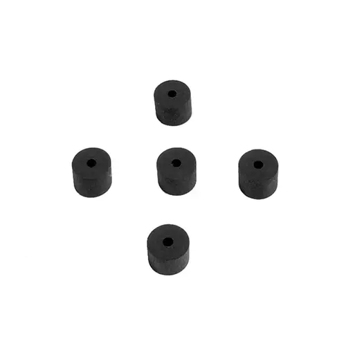 Flat Rubber Washers. 1/8" I.D., 1/2 O.D., 3/8" thick