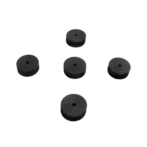 Flat Rubber Washers. 1/8" I.D., 1" O.D., 3/8" thick