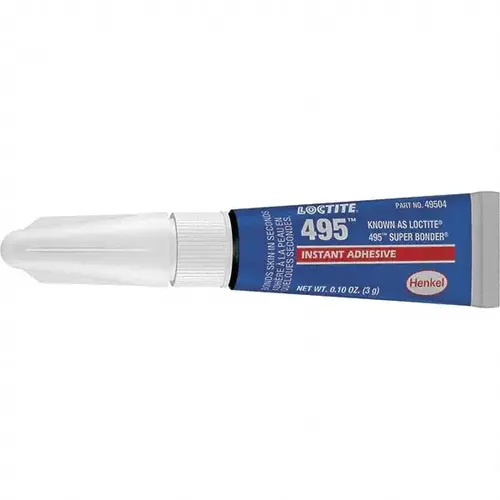 495 Super Bonder Instant Adhesive, 3 G, Tube, Clear