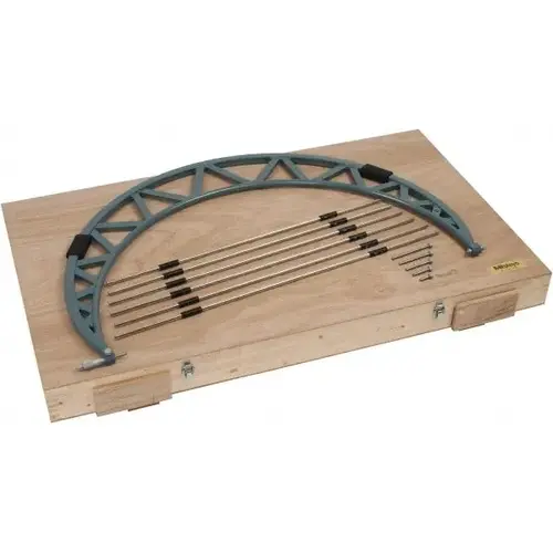 Mechanical Interchangeable Anvil Micrometer: 36 to 42" Range, 6 Anvils Mechanical Interchangeable Anvil Micrometer: 36 to 42" Range, 6 Anvils