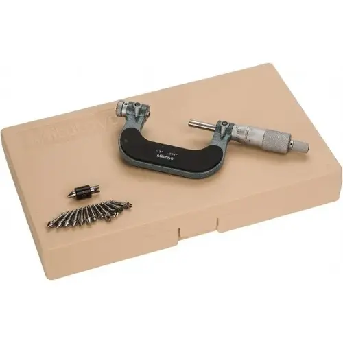 Series 126 Screw Thread Depth Micrometers, 1 in-2 in, .001 in, Ratchet Stop Series 126 Screw Thread Depth Micrometers, 1 in-2 in, .001 in, Ratchet Stop