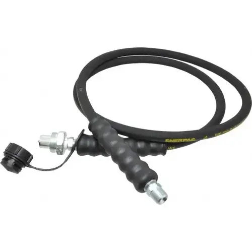 Hydraulic Pump Hose: 1/4" ID, 6 ft OAL, Rubber, 10,000 Max psi Hydraulic Pump Hose: 1/4" ID, 6 ft OAL, Rubber, 10,000 Max psi