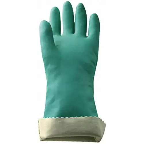 Chemical Resistant Gloves: Large, 18 mil Thick, Nitrile, Supported Chemical Resistant Gloves: Large, 18 mil Thick, Nitrile, Supported