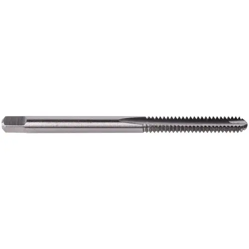 Spiral Point Tap: #8-32 UNC, 2 Flutes, Plug Chamfer, 2B Class of Fit, High-Speed Steel, Bright/Uncoated