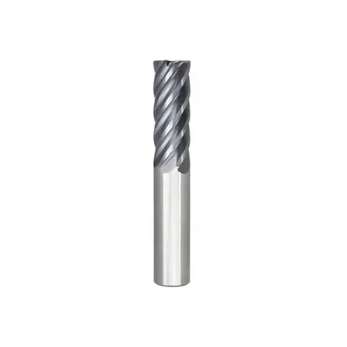 Corner Radius End Mill: 1/4" Dia, 5/8" LOC, 0.0150" Radius, 6 Flute, Solid Carbide AlTiN Corner Radius End Mill: 1/4" Dia, 5/8" LOC, 0.0150" Radius, 6 Flute, Solid Carbide AlTiN