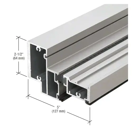 Transom Header Bar for Surface Closers, Thermally Improved, Clear Anodized Class 1 - 24'-2" Transom Header Bar for Surface Closers, Thermally Improved, Clear Anodized Class 1 - 24'-2"