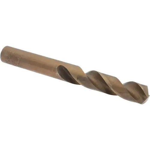 Screw Machine Length Drill Bit: 21/64" Dia, 135 deg Point, Cobalt Straw Screw Machine Length Drill Bit: 21/64" Dia, 135 deg Point, Cobalt Straw
