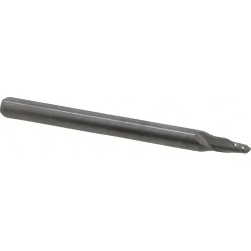 Ball End Mill: 0.085" Dia, 0.128" LOC, 2 Flute, Solid Carbide Uncoated Ball End Mill: 0.085" Dia, 0.128" LOC, 2 Flute, Solid Carbide Uncoated