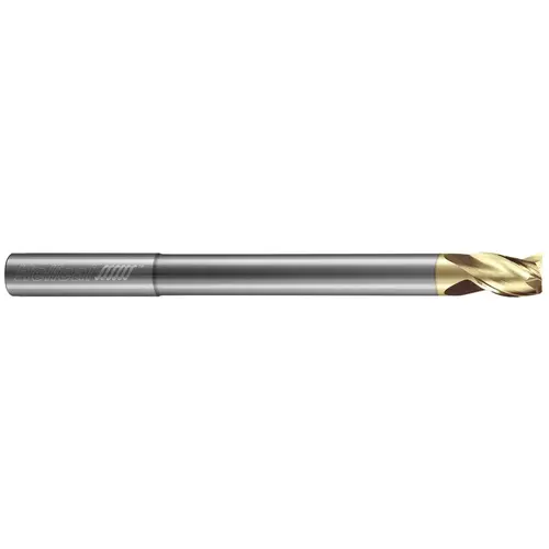 Square End Mill: 3/8" Dia, 1/2" LOC, 3 Flutes, Solid Carbide Zplus Square End Mill: 3/8" Dia, 1/2" LOC, 3 Flutes, Solid Carbide Zplus