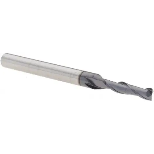 Square End Mill: 2 Flutes, Solid Carbide TiAlN Square End Mill: 2 Flutes, Solid Carbide TiAlN