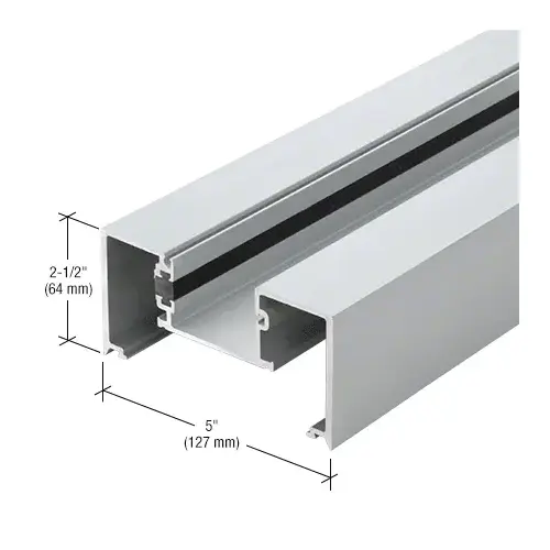 Open Back Vertical Mullion, Thermally Improved, Mill, 24'-2" Stock Length Open Back Vertical Mullion, Thermally Improved, Mill, 24'-2" Stock Length