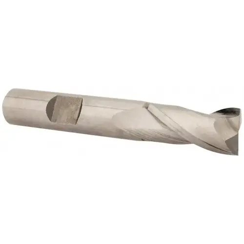 Square End Mill: 0.4134 inch Dia, 13/16 inch LOC, 3/8 inch Shank Dia, 2-1/2 inch OAL, 2 Flutes, Cobalt Square End Mill: 0.4134 inch Dia, 13/16 inch LOC, 3/8 inch Shank Dia, 2-1/2 inch OAL, 2 Flutes, Cobalt