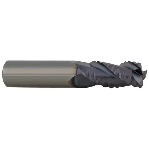 Corner Radius End Mill: 9/16" Dia, 1-1/4" LOC, 0.055 to 0.065" Radius, 4 Flutes, Solid Carbide Corner Radius End Mill: 9/16" Dia, 1-1/4" LOC, 0.055 to 0.065" Radius, 4 Flutes, Solid Carbide