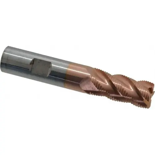 Corner Radius End Mill: 5/8" Dia, 1-1/4" LOC, 0.055 to 0.065" Radius, 4 Flutes, Solid Carbide Corner Radius End Mill: 5/8" Dia, 1-1/4" LOC, 0.055 to 0.065" Radius, 4 Flutes, Solid Carbide