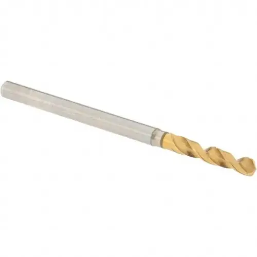 Screw Machine Length Drill Bit: 2.77 mm Dia, 130 deg Point, High-Speed Steel TiN Screw Machine Length Drill Bit: 2.77 mm Dia, 130 deg Point, High-Speed Steel TiN