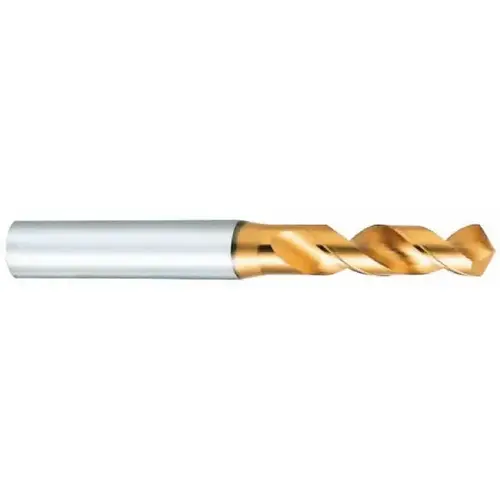 Screw Machine Length Drill Bit: 0.3386" Dia, 120 deg Point, Vanadium High Speed Steel TiN Screw Machine Length Drill Bit: 0.3386" Dia, 120 deg Point, Vanadium High Speed Steel TiN