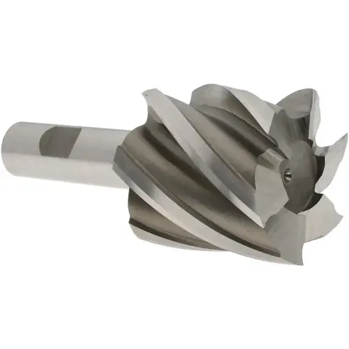 Square End Mill: 2" Dia, 2" LOC, 6 Flutes, High Speed Steel Bright/Uncoated