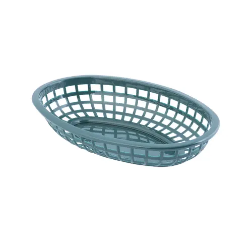 Tablecraft 9.375 Inch X 6 Inch X 1.375 Oval Classic Oval Forest Green Basket, 36 Each Tablecraft 9.375 Inch X 6 Inch X 1.375 Oval Classic Oval Forest Green Basket, 36 Each