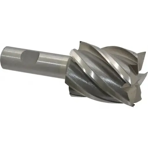 Square End Mill: 1-3/4 inch Dia, 2 inch LOC, 3/4 inch Shank Dia, 4-1/2 inch OAL, 6 Flutes, Cobalt Bright/Uncoated