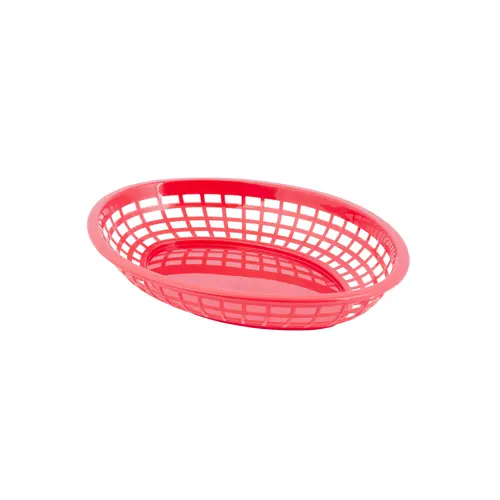 Tablecraft 11.7 Inch Red Oval Jumbo Basket, 36 Each