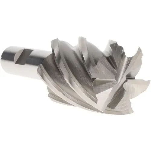Square End Mill: 1-5/8" Dia, 2" LOC, 6 Flutes, Cobalt Bright/Uncoated