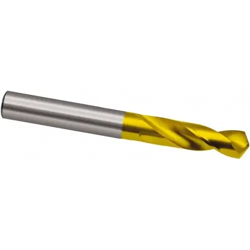 Screw Machine Length Drill Bit: 17.5 mm Dia, 118 degree Point, High Speed Steel Coated Screw Machine Length Drill Bit: 17.5 mm Dia, 118 degree Point, High Speed Steel Coated