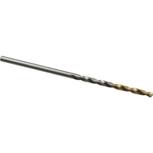 Jobber Drill: #45, 118 deg Point, High Speed Steel TiN