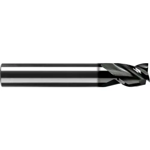 Corner Chamfer End Mill: 1/2" Dia, 5/8" LOC, 3 Flutes, 0.0060 to 0.0090" Chamfer Width, Solid Carbide AlTiN Corner Chamfer End Mill: 1/2" Dia, 5/8" LOC, 3 Flutes, 0.0060 to 0.0090" Chamfer Width, Solid Carbide AlTiN