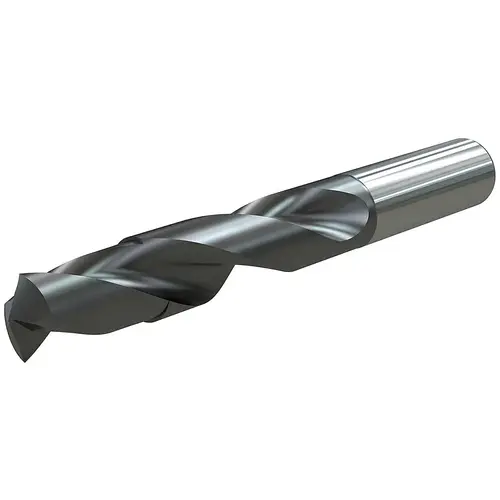 Jobber Drill: 5/16" Dia, 140 deg Point, Solid Carbide TiAlN