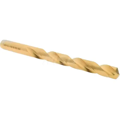 Jobber Length Drill Bit: 15/32" Dia, 135 degree, Cobalt TiN Jobber Length Drill Bit: 15/32" Dia, 135 degree, Cobalt TiN