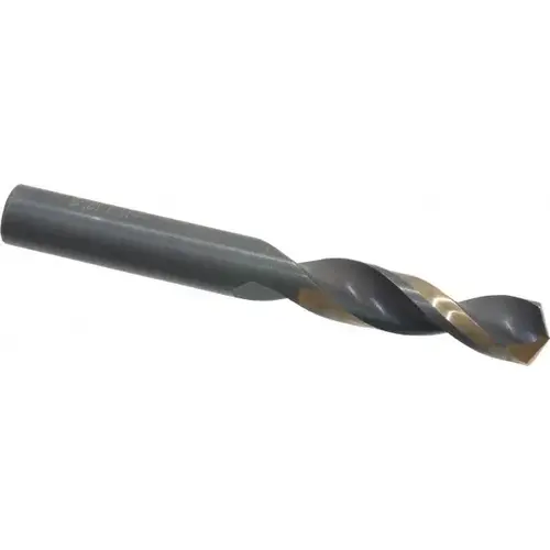 Screw Machine Length Drill Bit: 0.3438" Dia, 135 degree, High Speed Steel Coated Screw Machine Length Drill Bit: 0.3438" Dia, 135 degree, High Speed Steel Coated