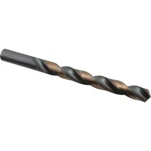 Jobber Length Drill Bit: 15/32" Dia, 118 degree, High Speed Steel Oxide