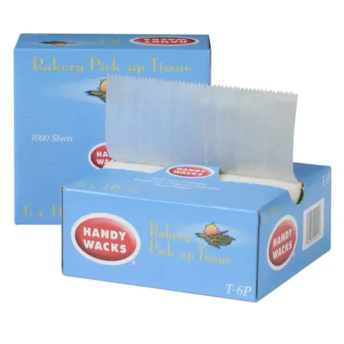 Handy Wacks Interfolded 6"X10.75" Bakery Wax, 1000 Count