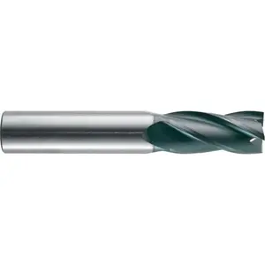 RobbJack ST-434-08-C Corner Chamfer End Mill: 1/4" Dia, 3/4" LOC, 4 Flutes, 0.0030 to 0.0050" Chamfer Width, Solid Carbide TiCN