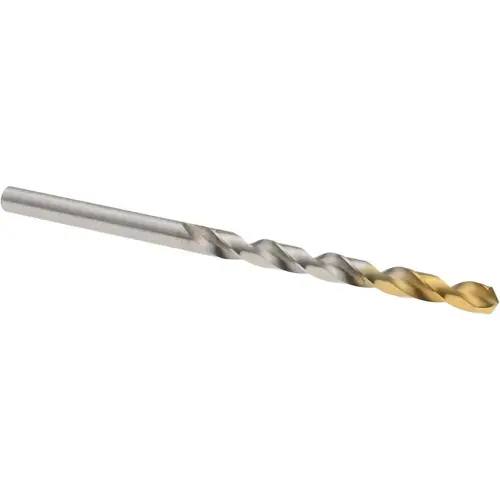 Jobber Drill: 9/64" Dia, 118 deg Point, High Speed Steel TiN Jobber Drill: 9/64" Dia, 118 deg Point, High Speed Steel TiN