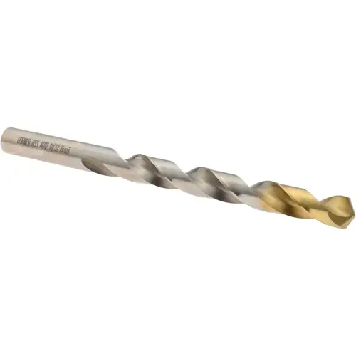 Jobber Drill: 11/32" Dia, 118 deg Point, High Speed Steel TiN Jobber Drill: 11/32" Dia, 118 deg Point, High Speed Steel TiN